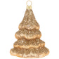 This snow-covered metallic gold tree will twinkle under your Christmas lights, flocked in a dusting of gold glitter.