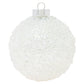 This shimmering silver round covered in translucent glass beads is the perfect icy accent for your holiday tree!