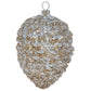 Covered in silver and gold glitter, this frosty metallic pinecone is a great way to add some seasonal sparkle to your Christmas tree!