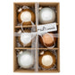 With six rounds shining in metallic neutral shades, this set is boxed and ready for giving!