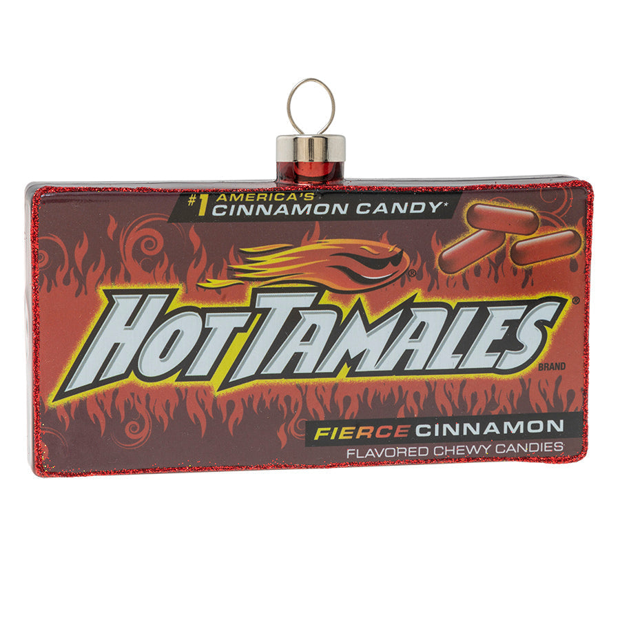 Front image - HOT TAMALES® Box - (Hot Tamales candy ornament)