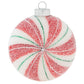 Add some pep to your tree with some festive & frosty glass pinwheel candy.