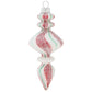 Crafted in the colors of classic peppermint, this festive glass finial is a swirl of candy-coated minty goodness!
