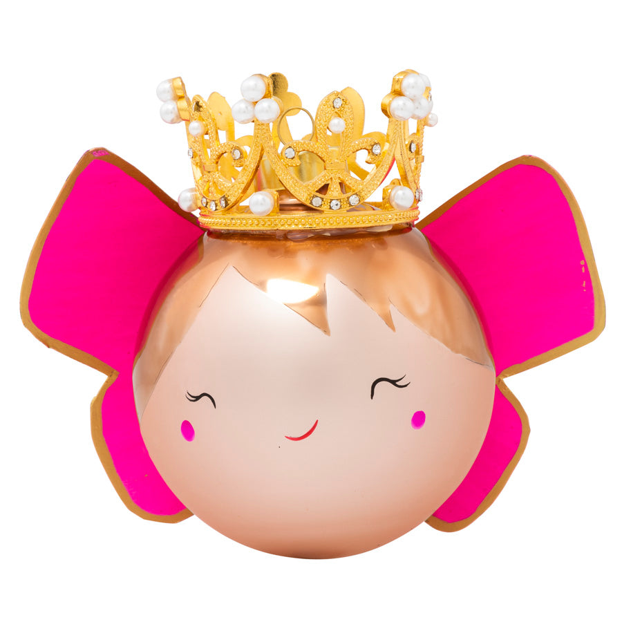 Topped with a glittering gold tiara and magenta wings, the Sugar Plum Fairy is a magical holiday vision in pink! 