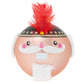 With his bright feathered cap and his snowy white beard, this Nutcracker is ready to defend Toyland. 