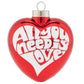 The Beatles got it right when they sang "All You Need Is Love"! Celebrate their unifying message with this heart-shaped ornament that reverses to a union jack.