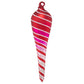 The ombré of red to fuchsia to white gives this peppermint icicle a sweetly modern twist!