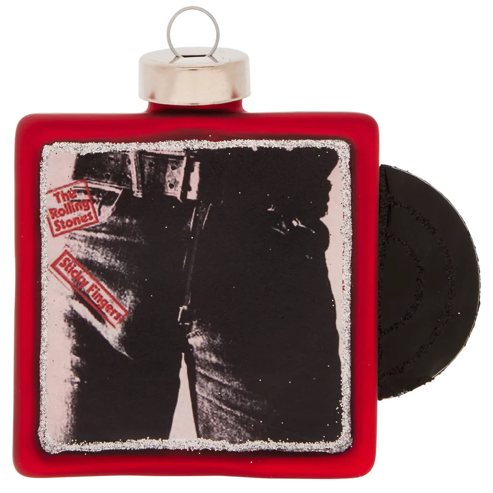 Relive the 1970’s when you trim the tree with this ornament, a miniature version of the Rolling Stone’s classic album, Sticky Fingers!