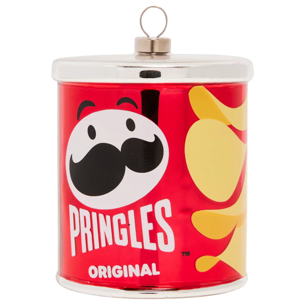  Decorate the tree with the this miniature version of the iconic red original-flavor Pringles can. Once you pop, you just can't stop...